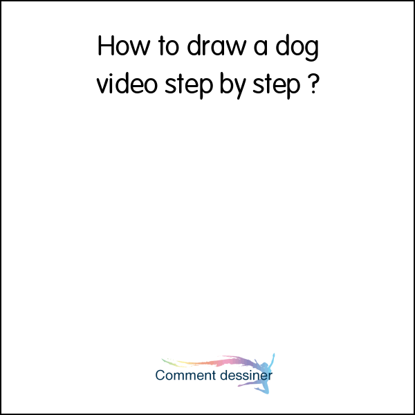How to draw a dog video step by step